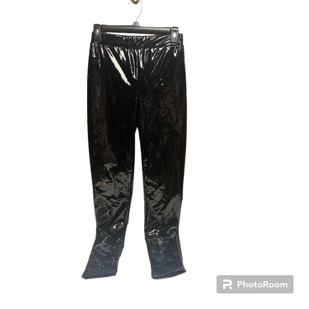 Shein black pleather pants size small no pockets super cool!!